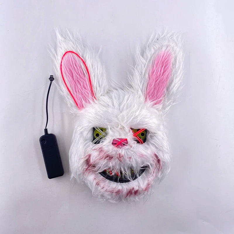 Máscara LED Conejo Peluche – Doble Luz Brillante