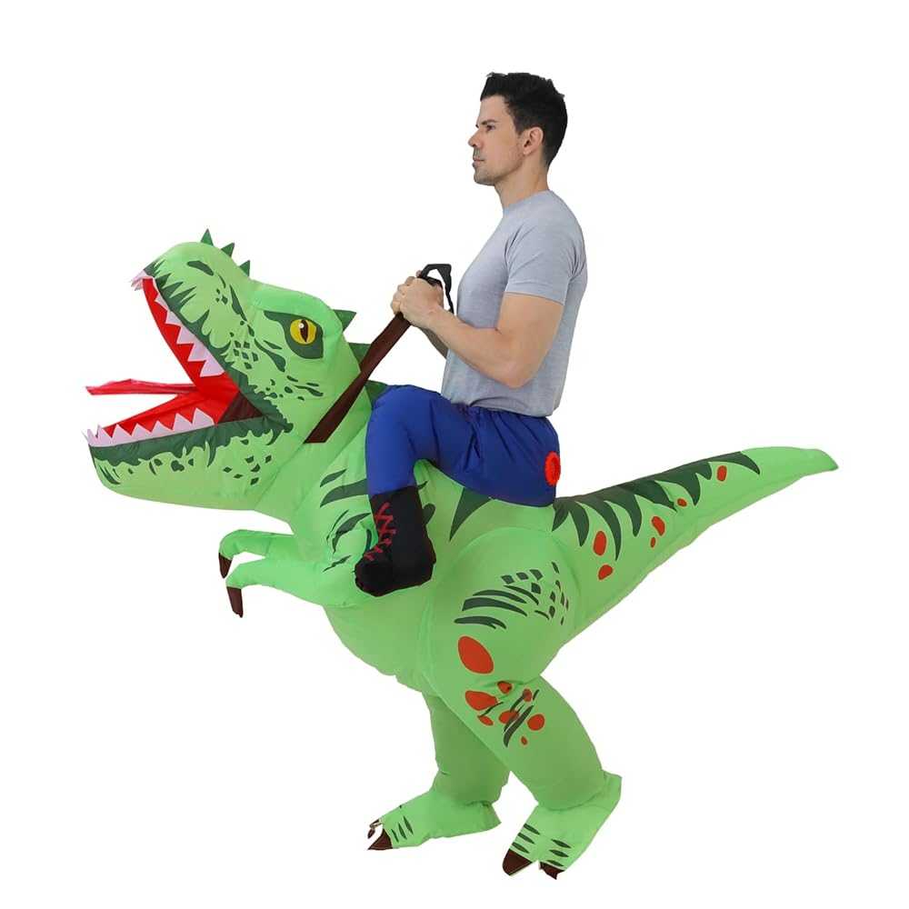 Disfraz Inflable DINOSAURIO T-REX Divertido Para Adultos