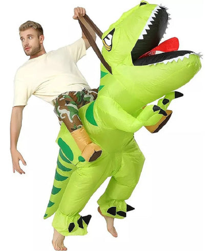 Disfraz Inflable DINOSAURIO T-REX Divertido Para Adultos