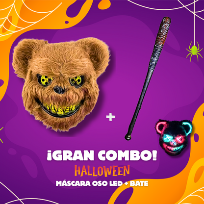 GRAN COMBO Máscara Animal LED + Arma