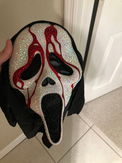 MÁSCARA HALLOWEEN EDICIÓN EXCLUSIVA CON PIEDRERÍA