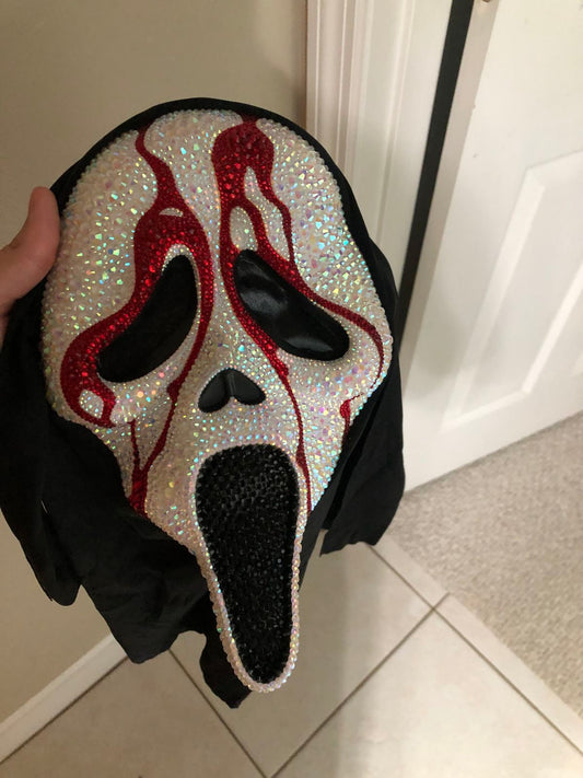 MÁSCARA HALLOWEEN EDICIÓN EXCLUSIVA CON PIEDRERÍA