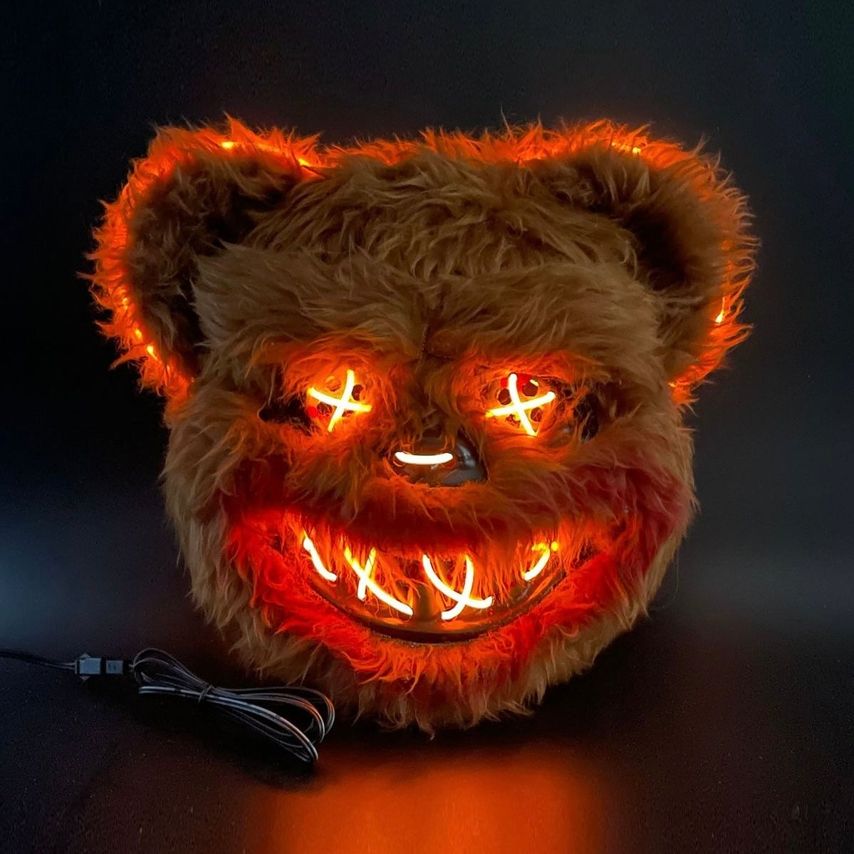 Máscara LED Oso Peluche – Doble Luz Brillante