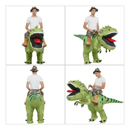 Disfraz Inflable DINOSAURIO T-REX Divertido Para Adultos