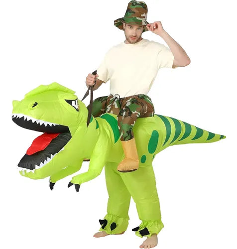 Disfraz Inflable DINOSAURIO T-REX Divertido Para Adultos